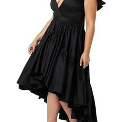 Famous Making The Cut V Neck Black Dress