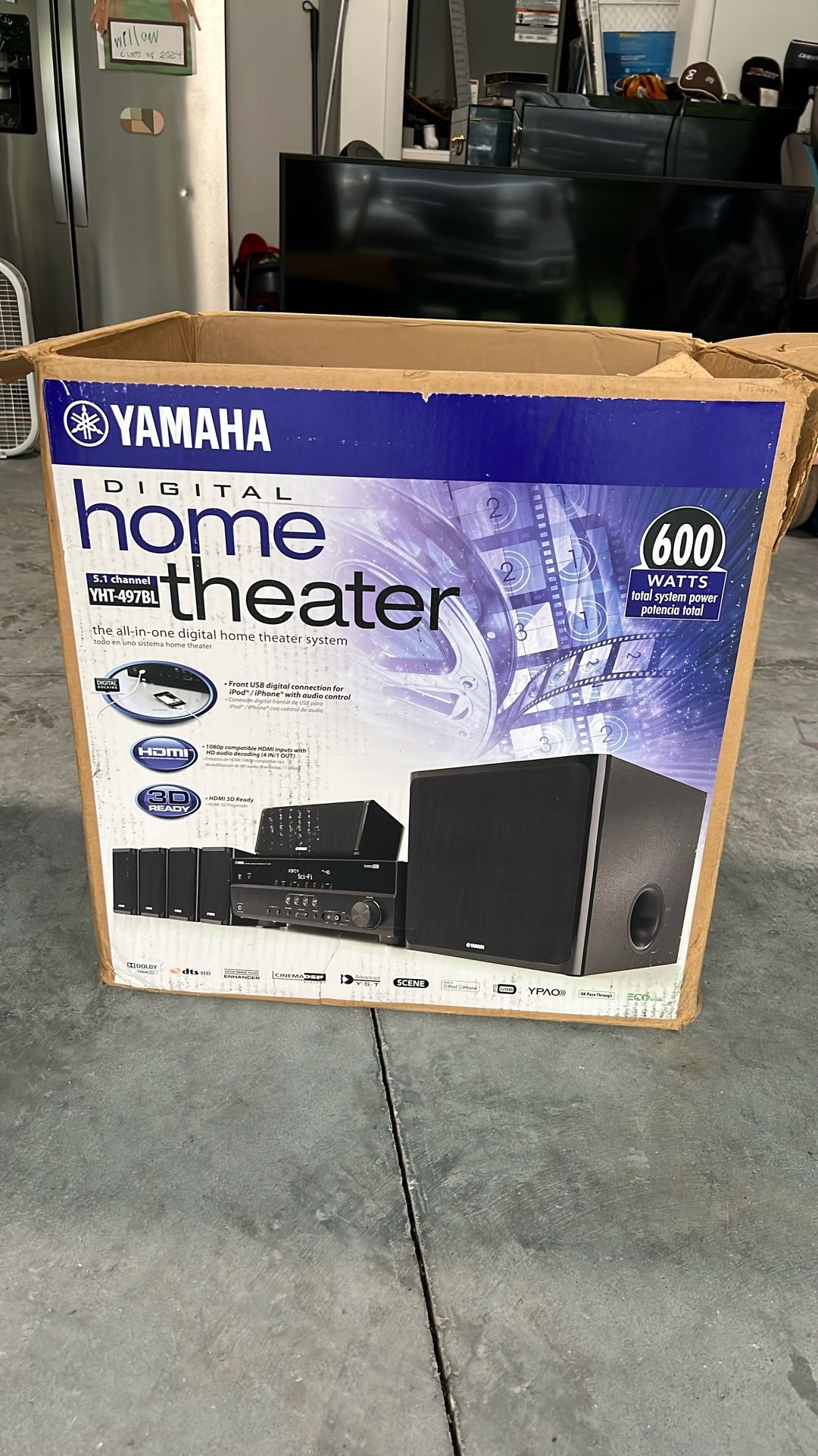 Yamaha Home theater YHT-497BL