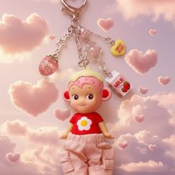 Sonny angel strawberry love keychain