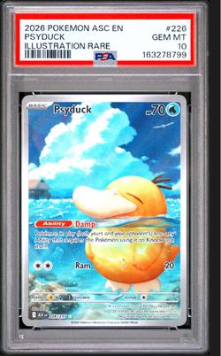 Pokemon PSA 10 Psyduck 226/217