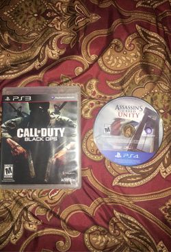 Call of duty back ops PS3 and Assassins Creed Unity Ps4