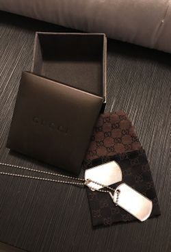 Gucci dog tags