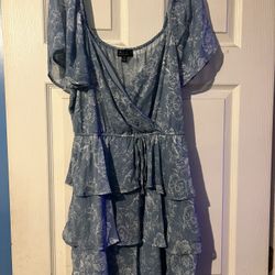 Blue Floral Dress