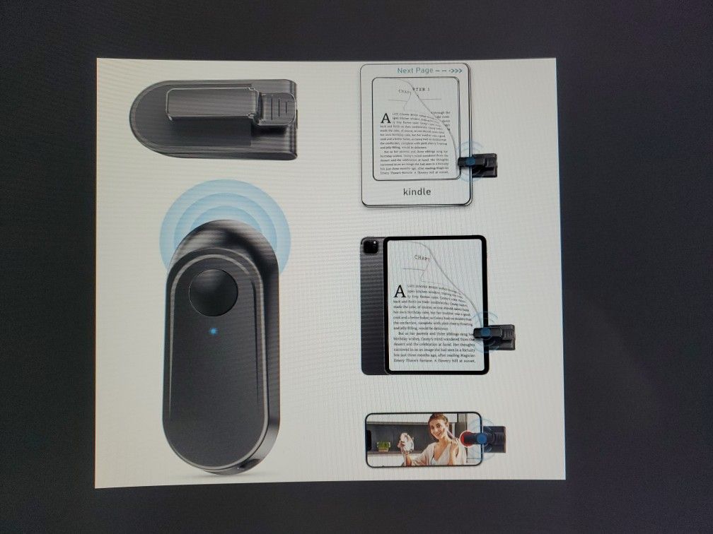 2 PACK Remote Control Page Turner For Kindle Paperwhite, Oasis, Kobo