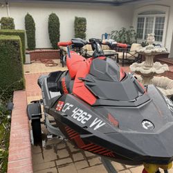 2022 SEADOO SPARK TRIX W/ GALVANIZED TRAILER