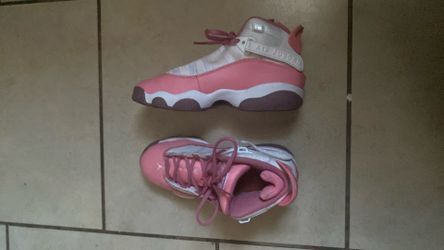 Jordan 6 Rings - Coral Chalk ( Size 4.5 )