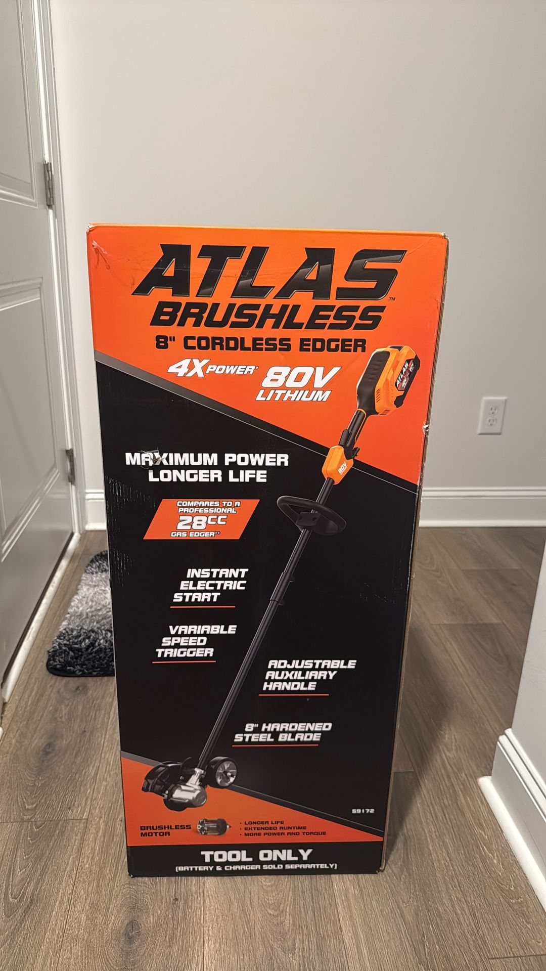 Atlas 80V Brushless Cordless 8 in. Lawn Edger