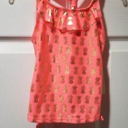 Girls 6 /6x Bathing Suit Top 