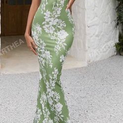 Green Summer Dress (M)