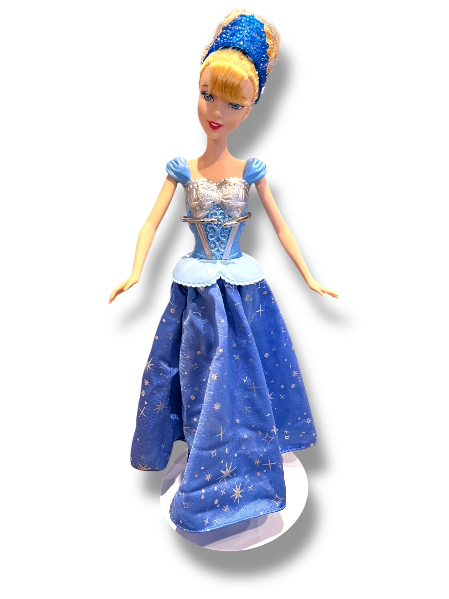 2014 Mattel Disney Princess Twirling Skirt Cinderella Doll WORKS!!