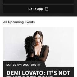 Demi Lovato - Kia Forum- 150.00/ Total For 2 tickets, May 16th