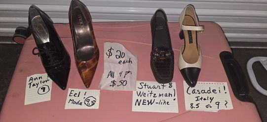Great brands!! Casadei ! Weitzman $20 each or 4 pair for $50