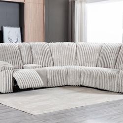 Modern Corduroy Sectional 