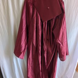 Graduation Cap And Gown Burgundy 