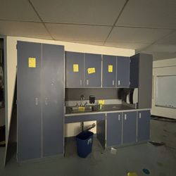 Sets Of Blue Cabinets 