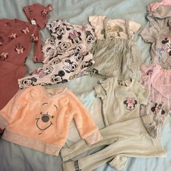 Baby girl Minnie Mouse & Winnie the Pooh sets size 0-3 -3-6 months 