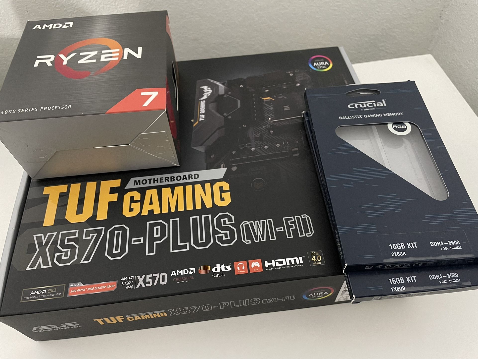 Ryzen 7 5800x 32GB Ram x570 Wifi Motherboard
