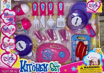Kitchen Set - 12 Piece Kitchenware Play Set - Brand New