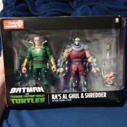 TMNT Teenage Mutant Ninja Turtles VS Batman Ra's Al Ghul & Sheedder 2-pack