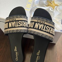 Authentic Dior Dway Slides