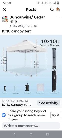 10x10 canopy tent