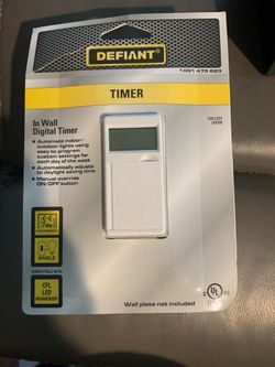 Digital in wall timer