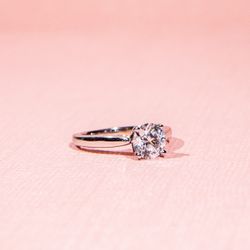 1.12 Karat Diamond Solitaire Engagement Ring