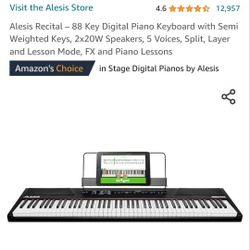 Alesis Recital – 88 Key Digital piano With Stand