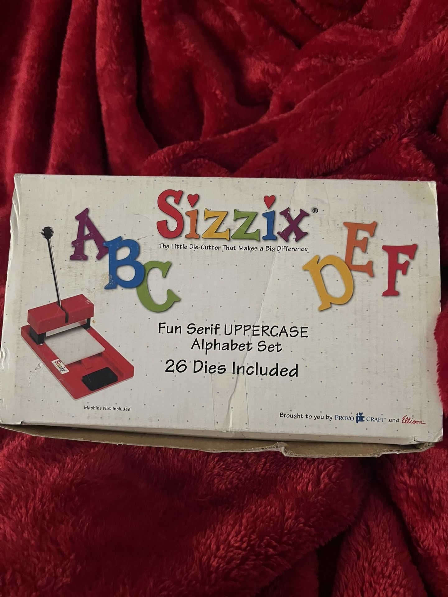 Sizzix Fun serif Uppercase 26 Dies