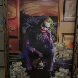 Joker With Wood Frame