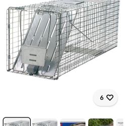 Havahart Large Live Catch Cage Trap For Cats and Raccoons 1 pk