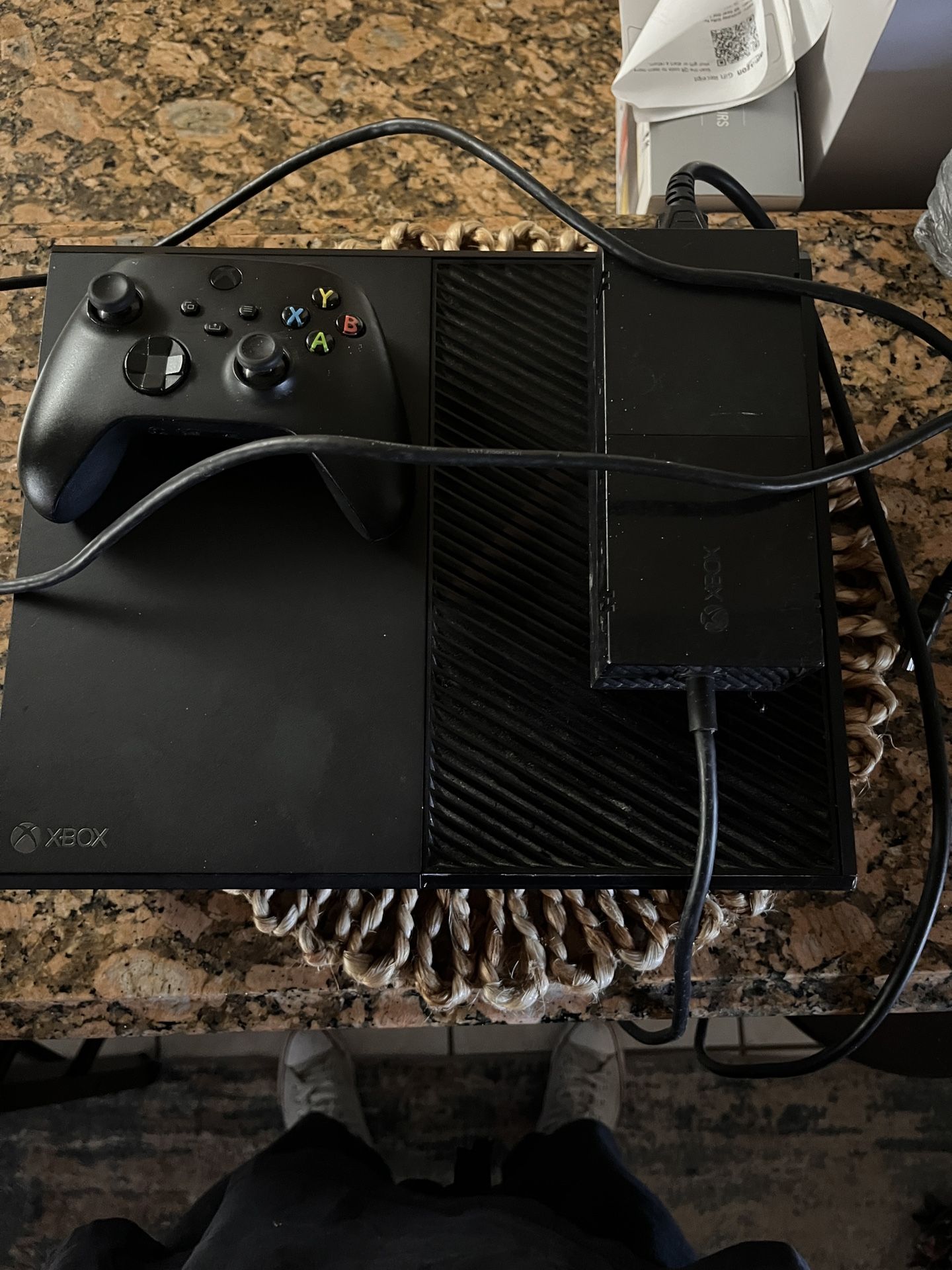 Xbox One With Controller And Wires