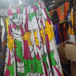 Ankara Print Skirt With Bag 