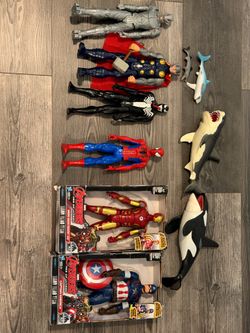 Marvel Action Figures + Sea Creatures