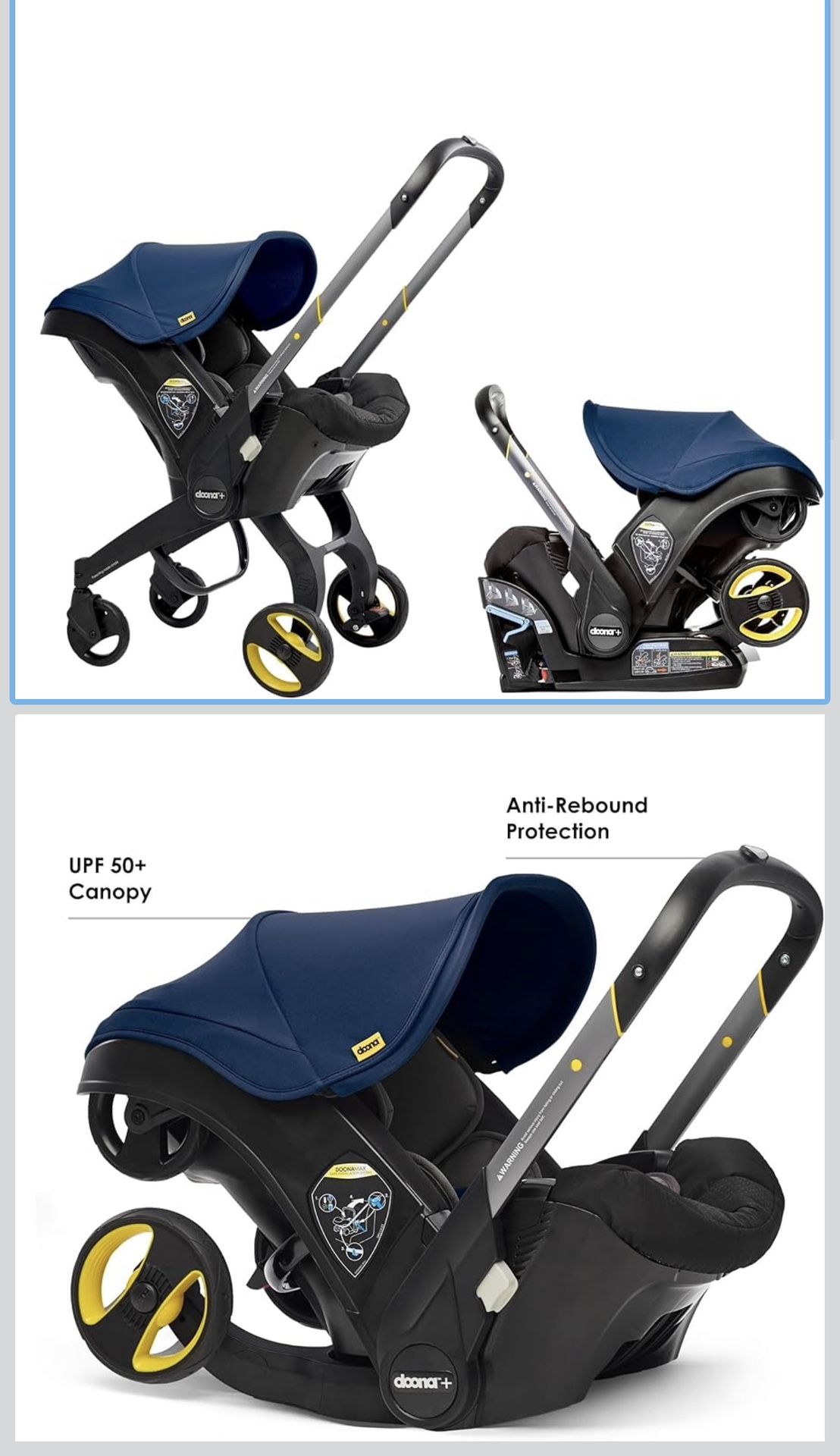 Doona Car Seat & Stroller, (New Is 650 USD, Selling A Used One For Lesser)