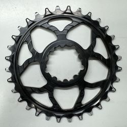 5Dev 7075 Classic Chainring - 3mm Offset - SRAM Direct Mount - 32T - Black