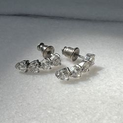Heart Cut Diamonds Earrings