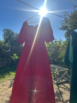 Red dress