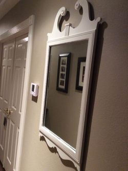 Shabby chic vintage, antique mirror.