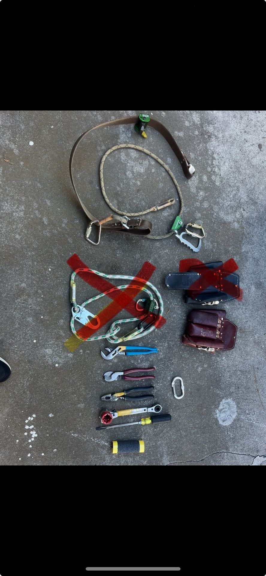 Buckingham Climbing Gear And Tools. $500