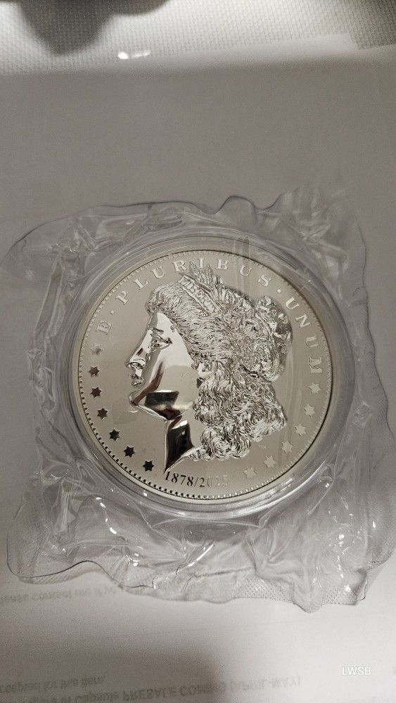 150 Years Of U.S Dollar American Eagle Silver Morgan 2 Oz And 360 Grams BRASS CORE