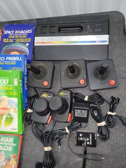 Vintage Atari Game System Bundle Original Owner Works Great 