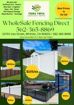 Vinyl Fence, Composite Fence, Metal Fence
