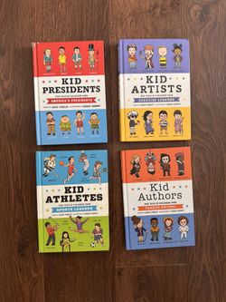 Set Of 4 True Tales Of Childhood: Kid Athletes, Artists, Authors And Presidents