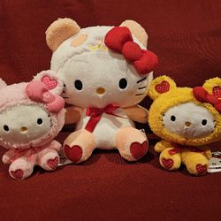 SANRIO HELLO KITTY PLUSHIES NWT