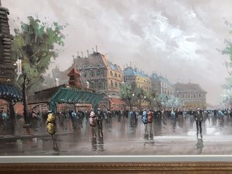 Signed Impressionist Painting by Antonio DeVity