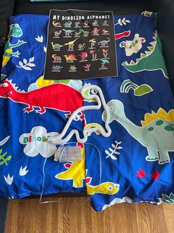 Dinosaur Curtains, LED Decoration and ABC Poster