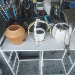 Three Small Planter Pots