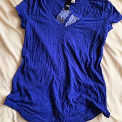 Blue Adidas Vneck Tee