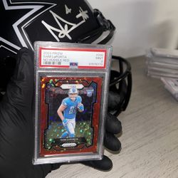 2023 Prizm Sam LaPorta No Huddle Red Rookie /70